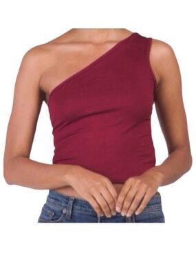 Olivia Rae New York One Shoulder Asymmetrical Neckline Crop Top (NWT) (Size: M)